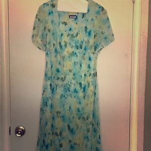 Blue/Green Floral Dress